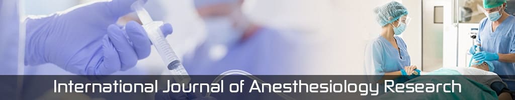 International Journal of Anesthesiology Research