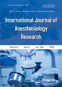 International Journal of Anesthesiology Research Cover Page